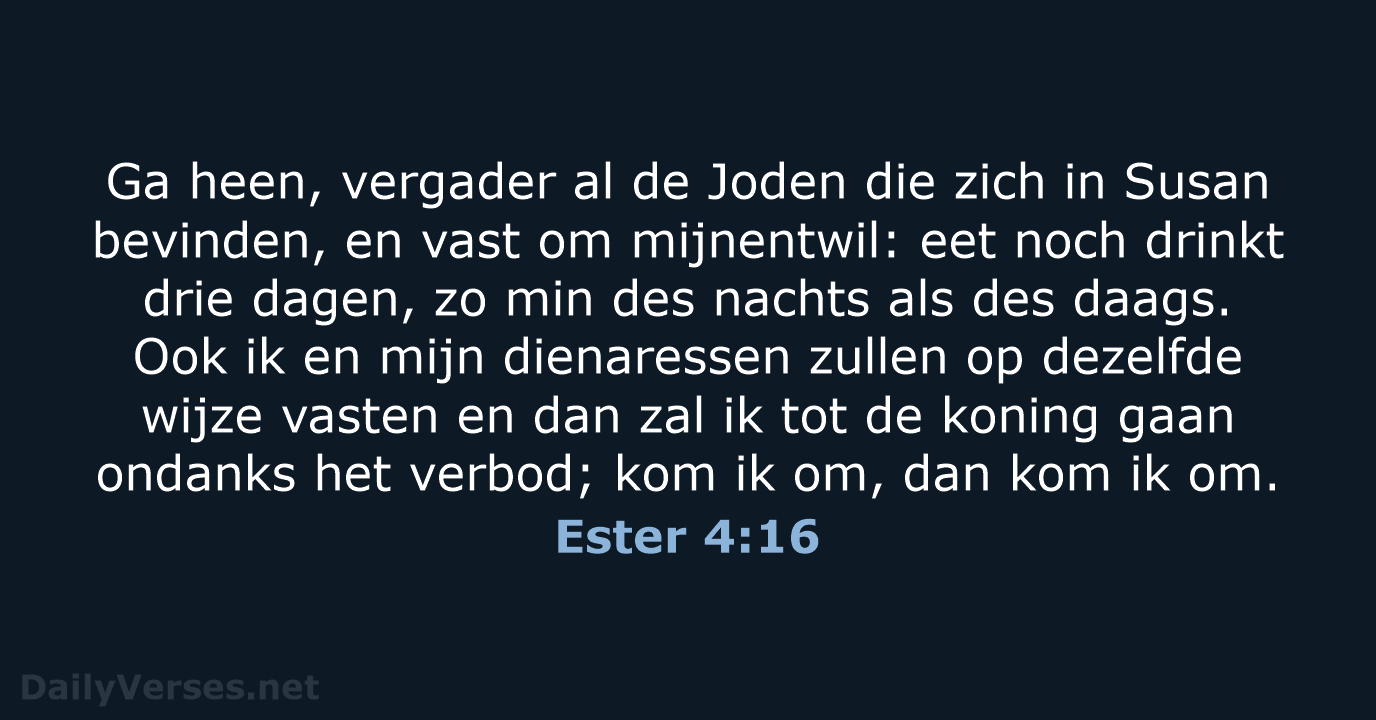 Ester 4:16 - NBG