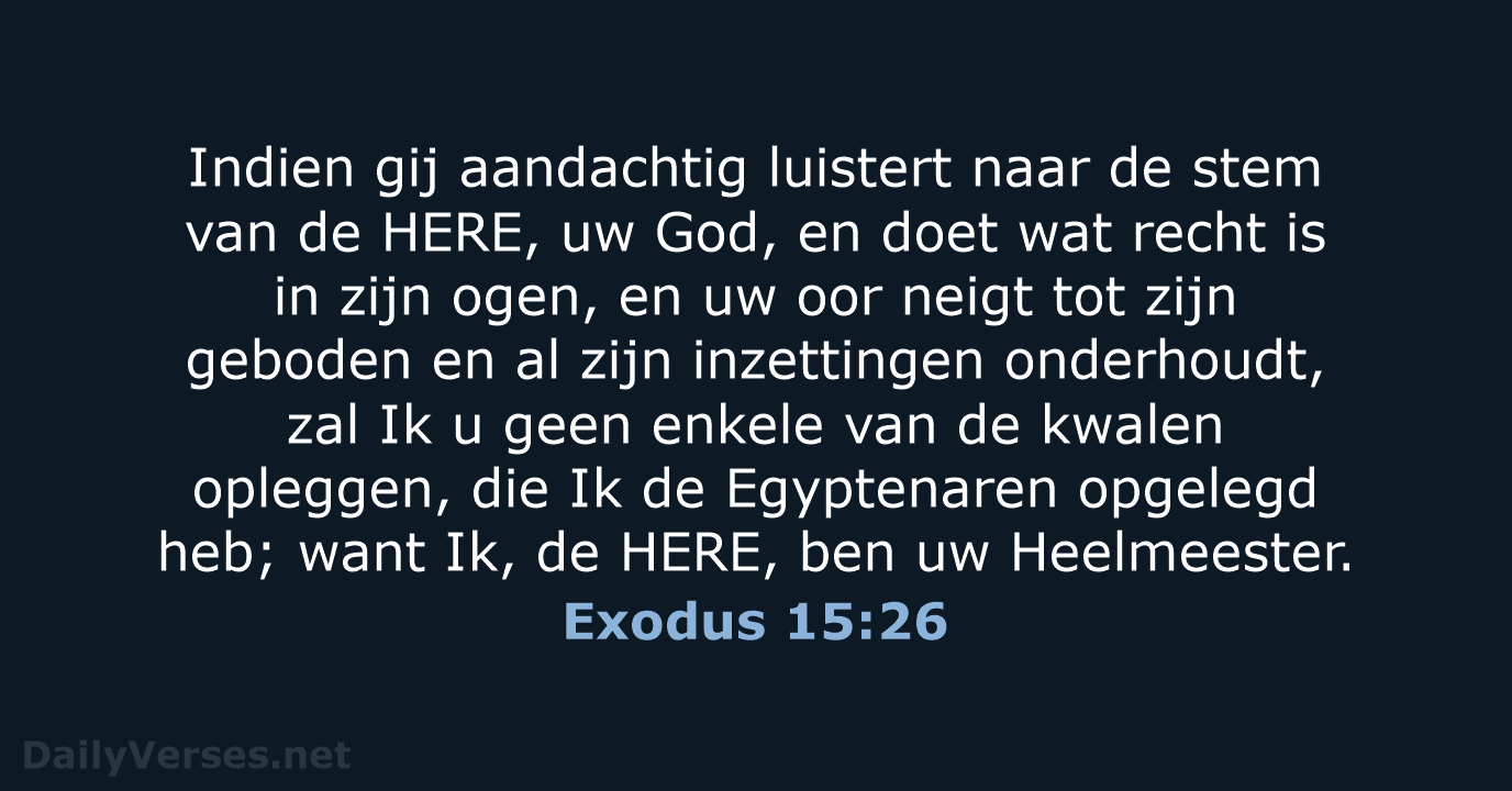 Exodus 15:26 - NBG