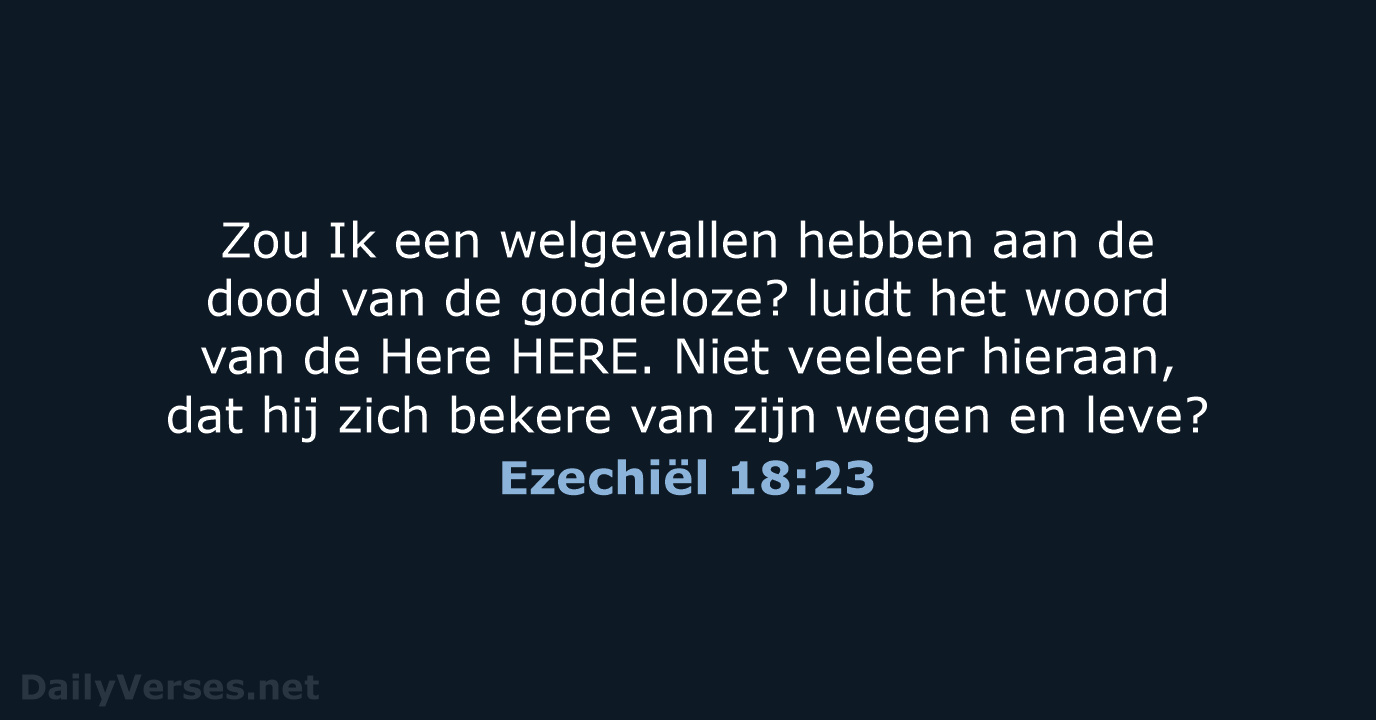 Ezechiël 18:23 - NBG