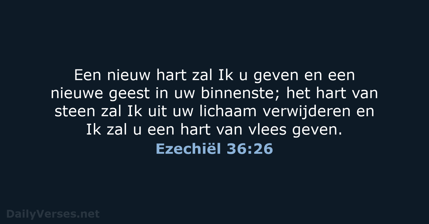 Ezechiël 36:26 - NBG