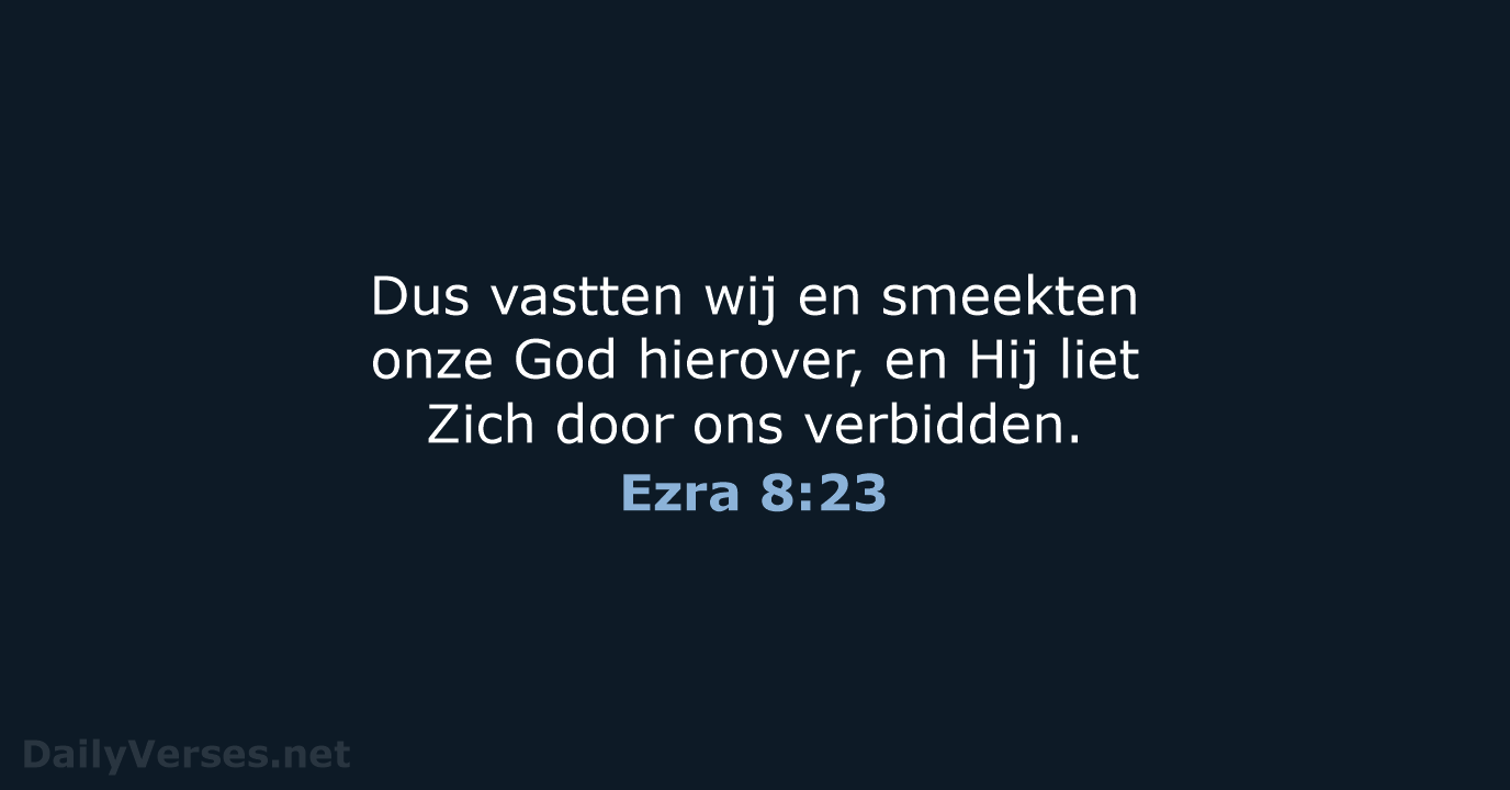 Ezra 8:23 - NBG