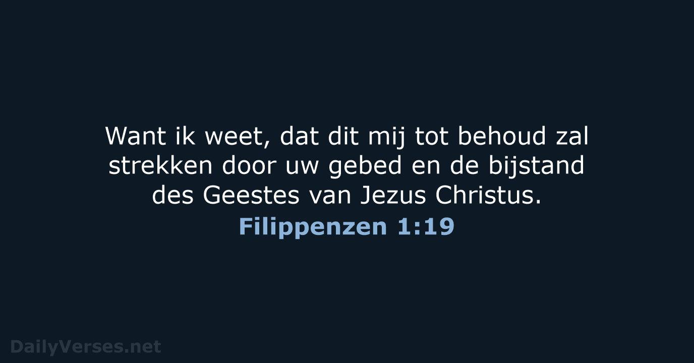 Filippenzen 1:19 - NBG