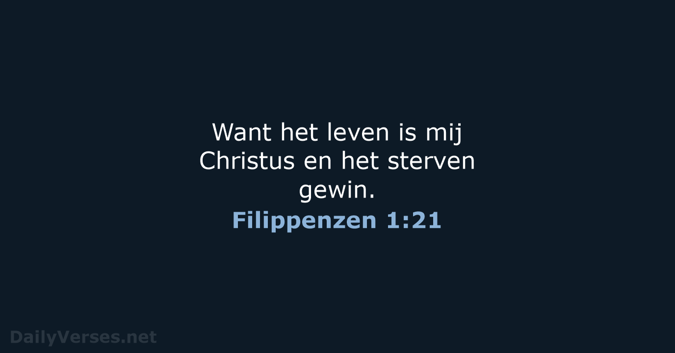 Filippenzen 1:21 - NBG