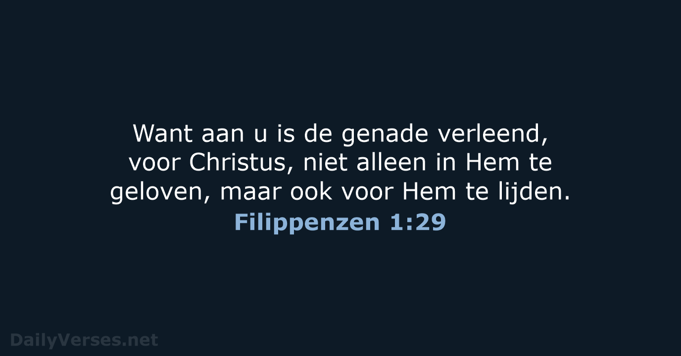 Filippenzen 1:29 - NBG