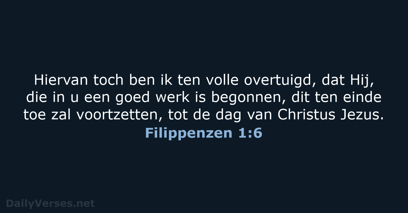 Filippenzen 1:6 - NBG