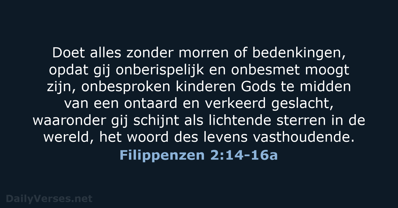 Filippenzen 2:14-16a - NBG