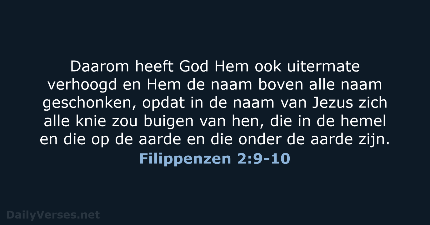 Filippenzen 2:9-10 - NBG