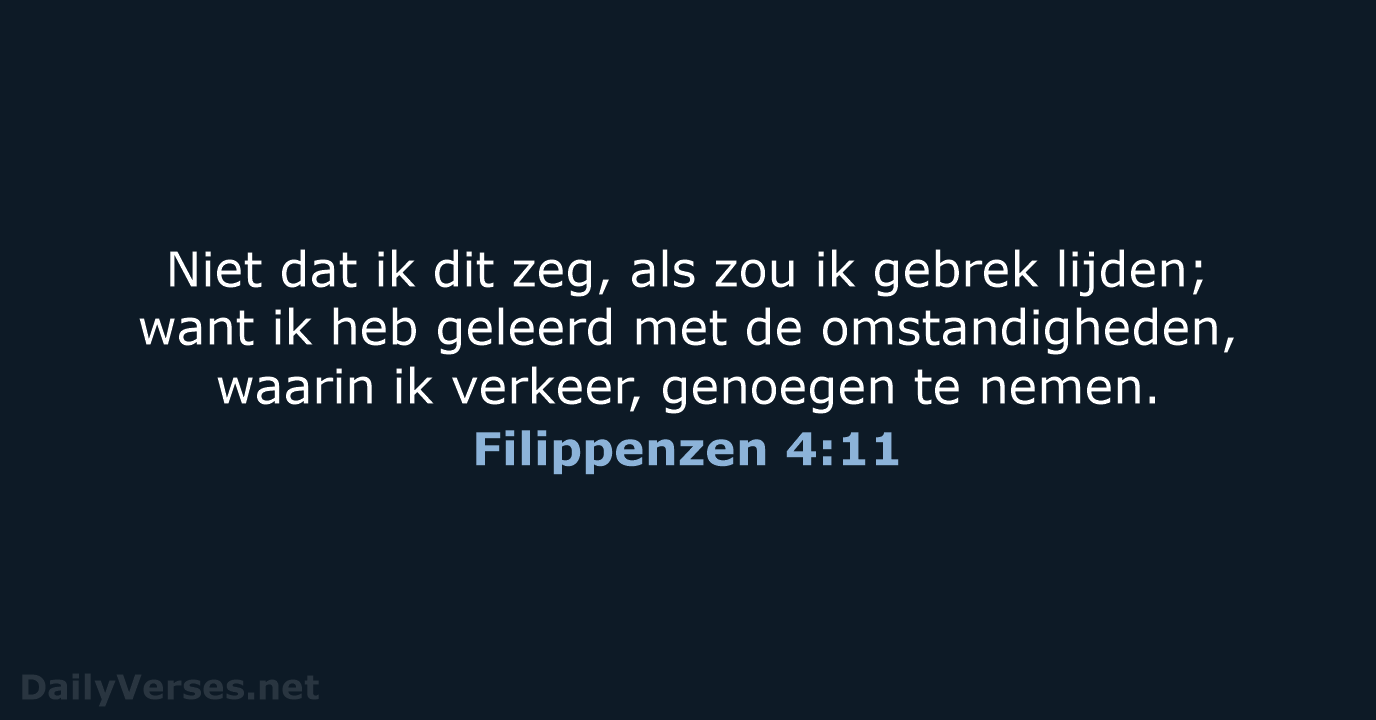 Filippenzen 4:11 - NBG