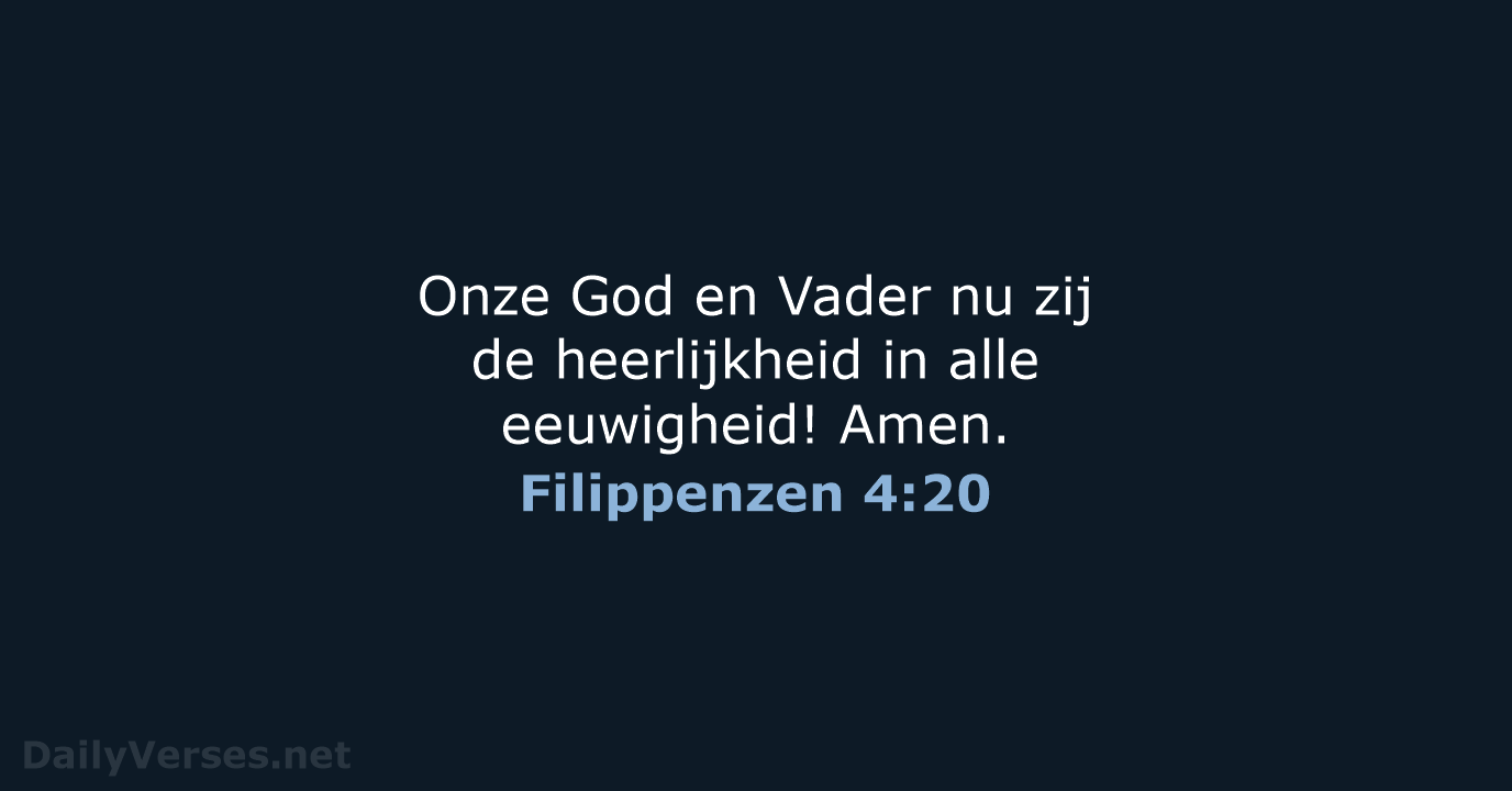 Filippenzen 4:20 - NBG