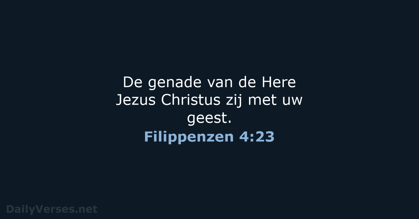 Filippenzen 4:23 - NBG