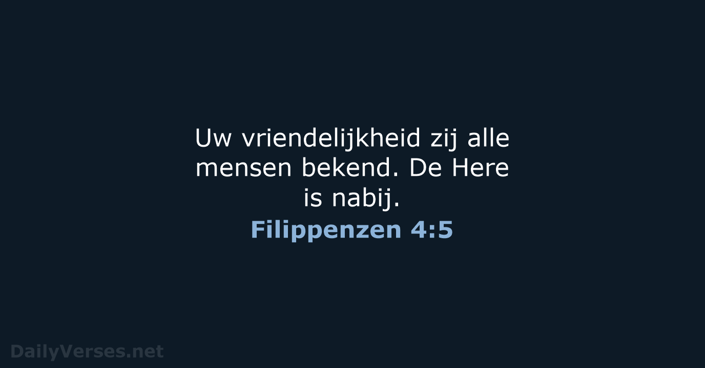 Filippenzen 4:5 - NBG