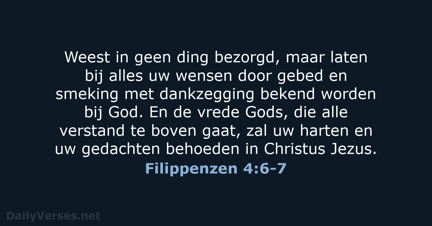 Filippenzen 4:6-7 - NBG