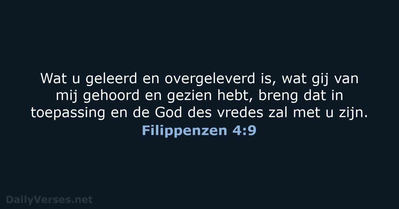 Filippenzen 4:9 - NBG