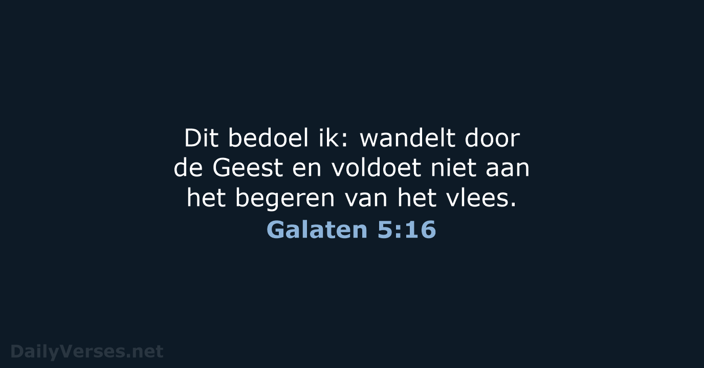 Galaten 5:16 - NBG