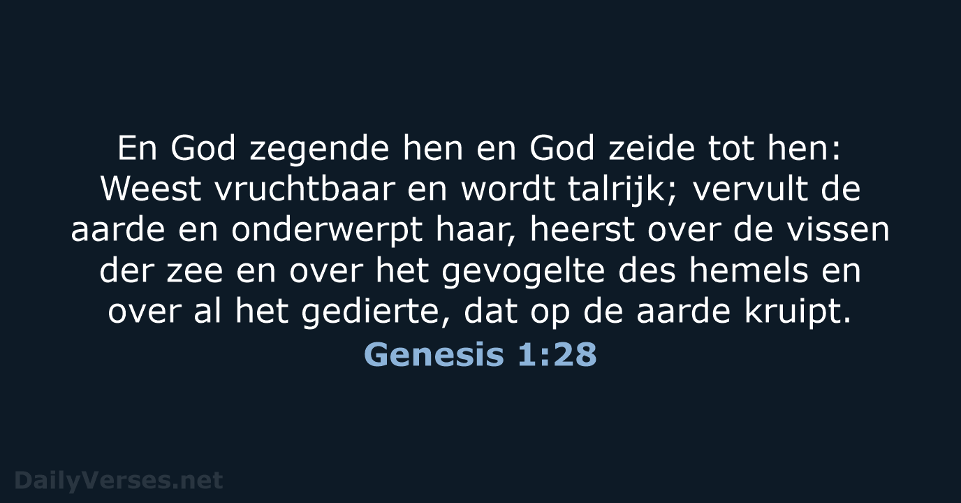Genesis 1:28 - NBG