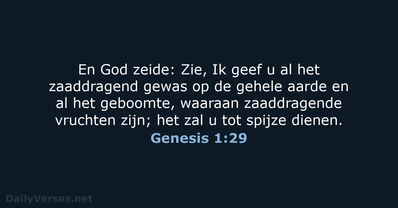 Genesis 1:29 - NBG