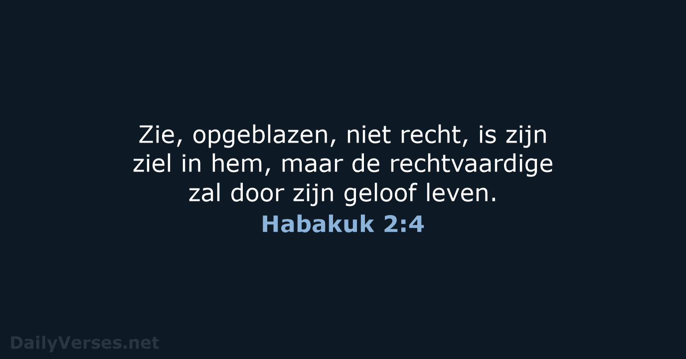 Habakuk 2:4 - NBG