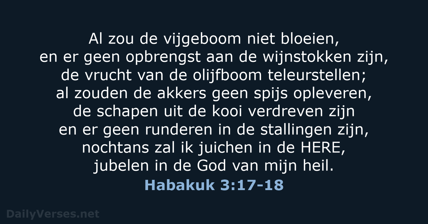 Habakuk 3:17-18 - NBG