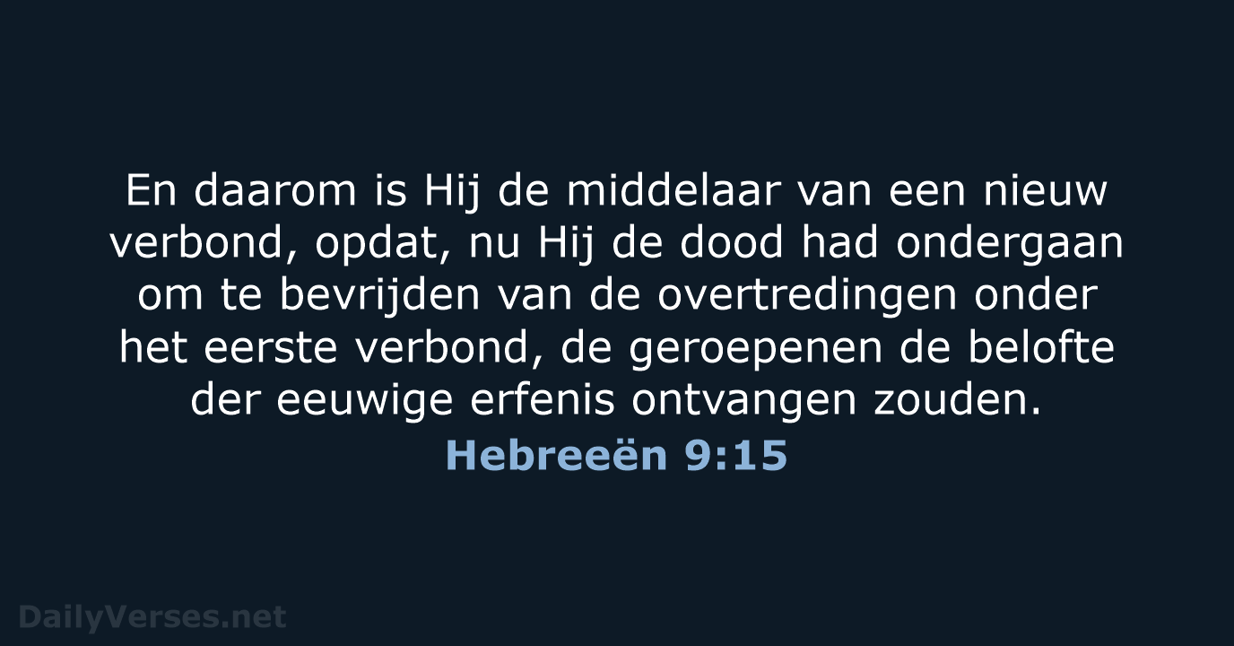 Hebreeën 9:15 - NBG