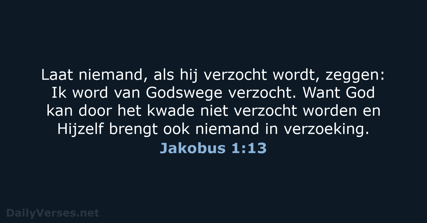 Jakobus 1:13 - NBG