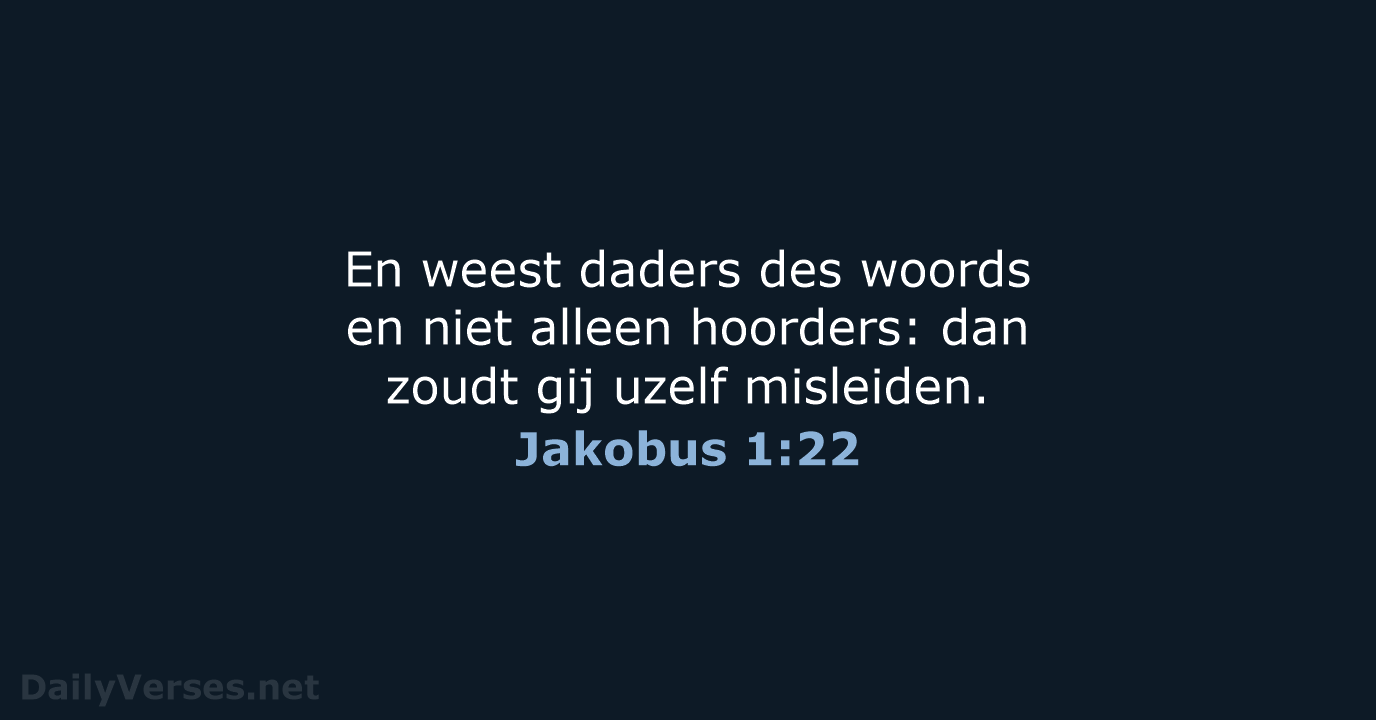Jakobus 1:22 - NBG