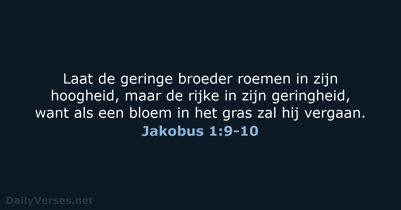 Jakobus 1:9-10 - NBG