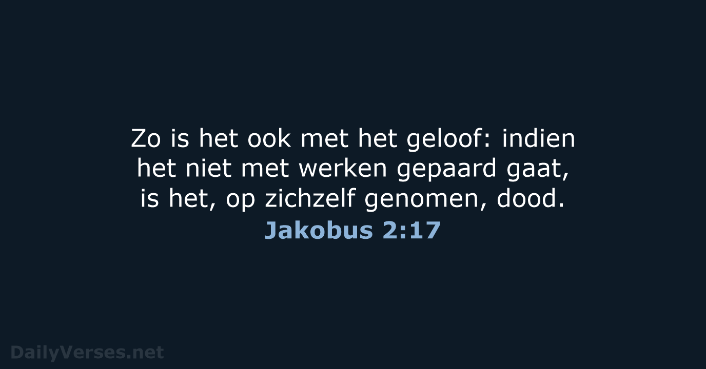 Jakobus 2:17 - NBG