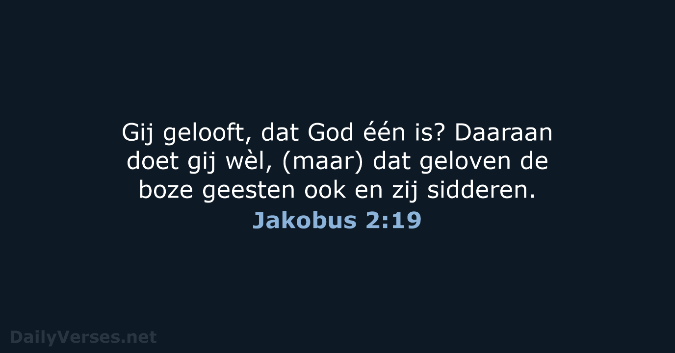 Jakobus 2:19 - NBG