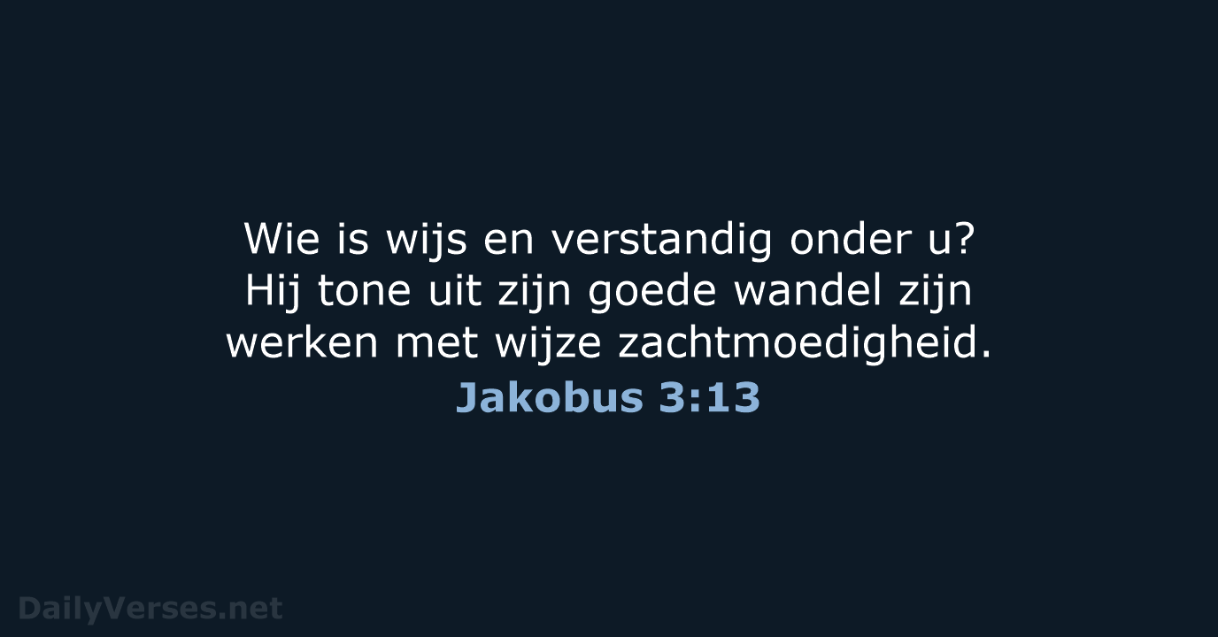 Jakobus 3:13 - NBG