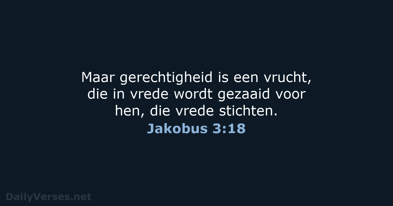 Jakobus 3:18 - NBG
