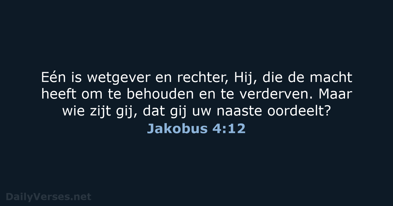 Jakobus 4:12 - NBG