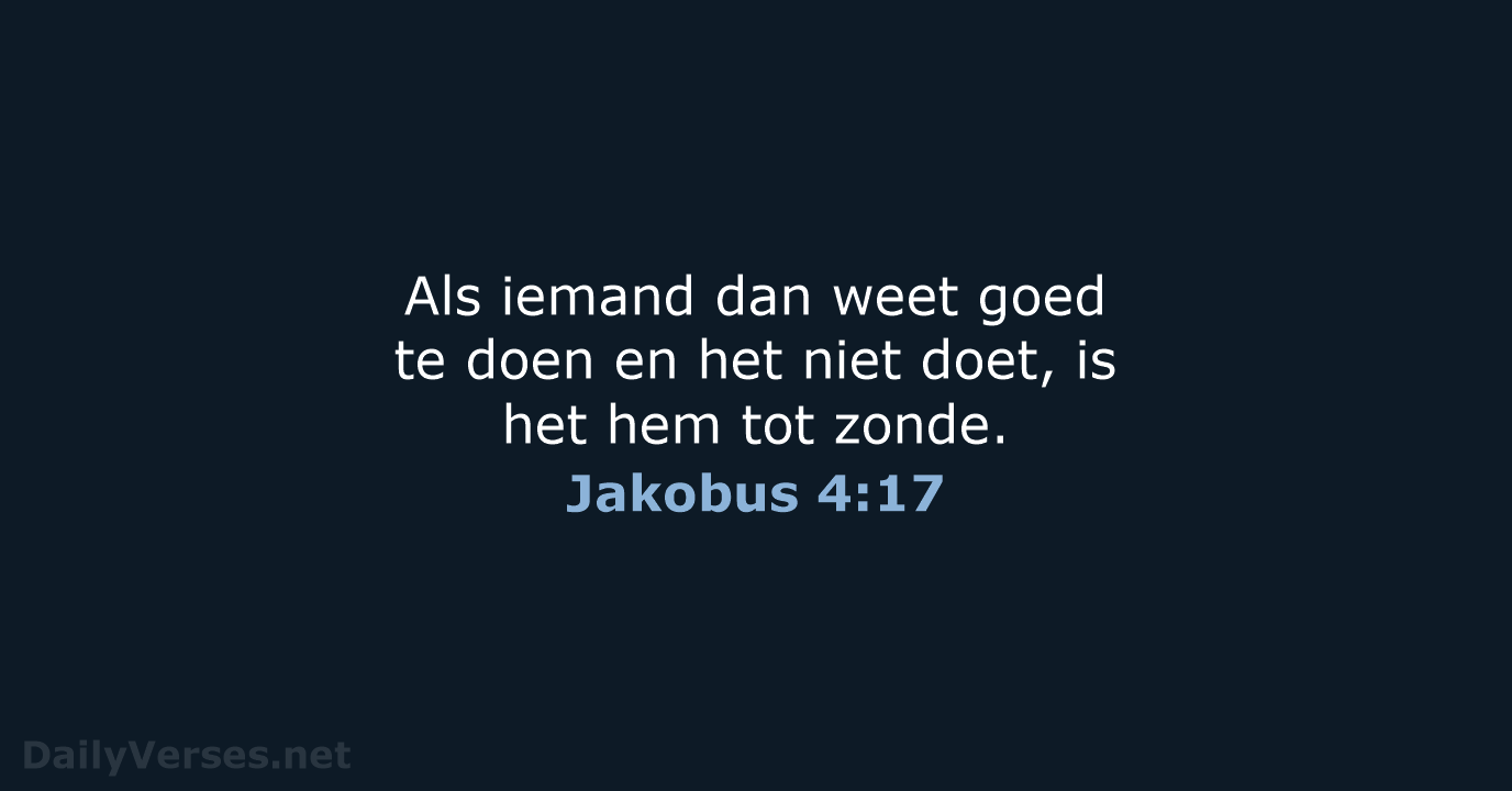Jakobus 4:17 - NBG