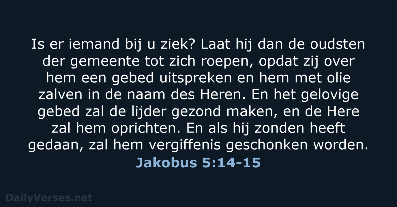 Jakobus 5:14-15 - NBG