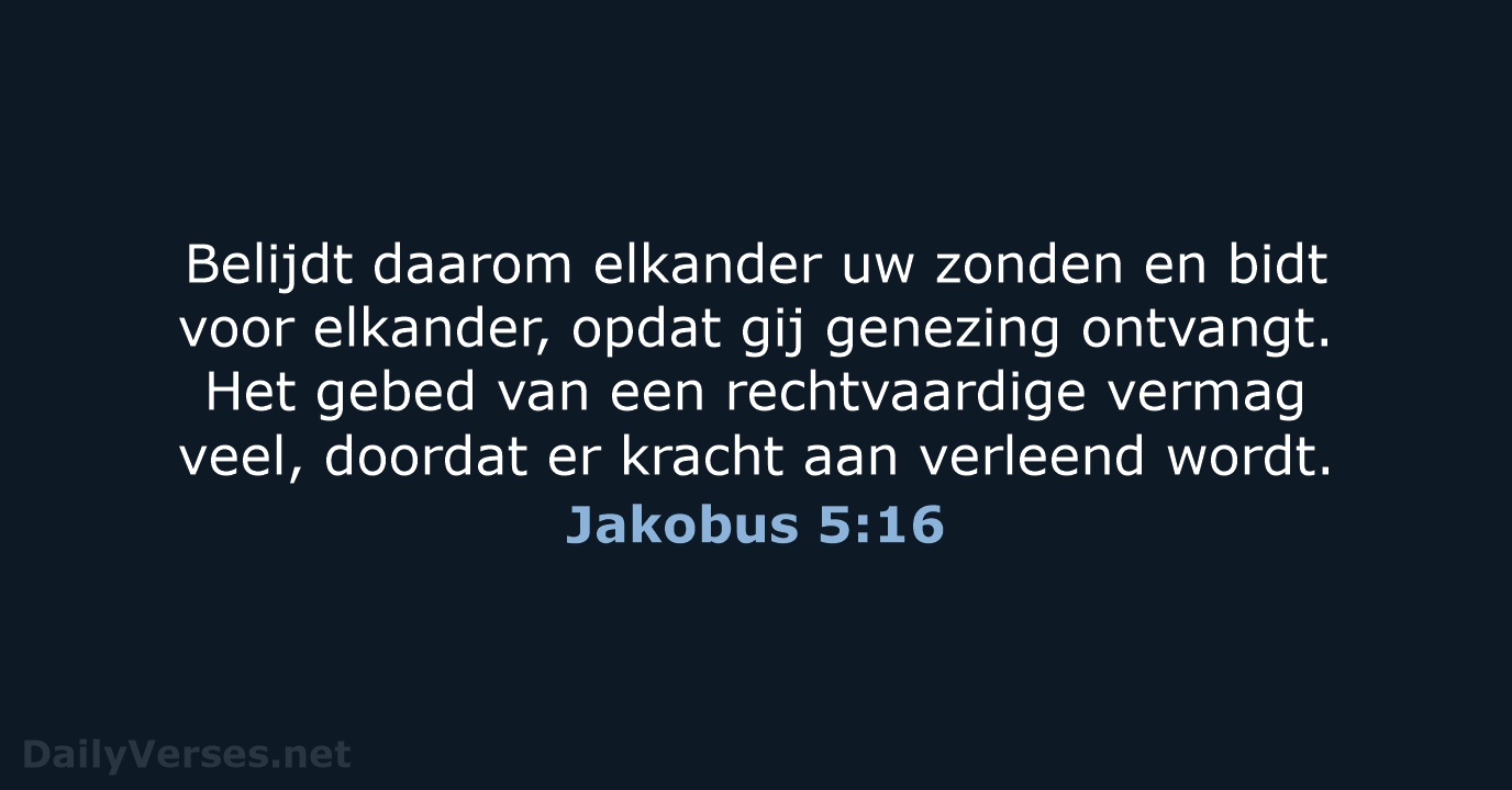 Jakobus 5:16 - NBG