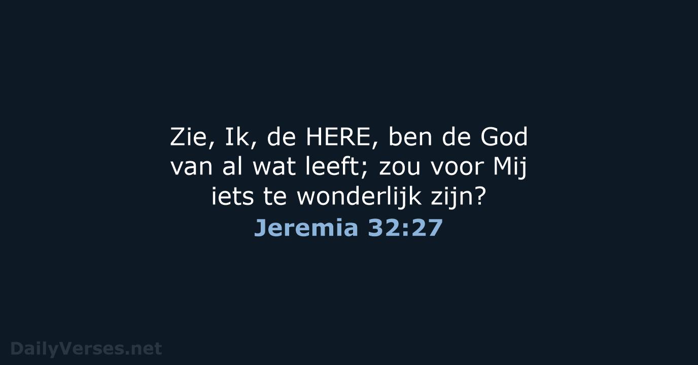 Jeremia 32:27 - NBG