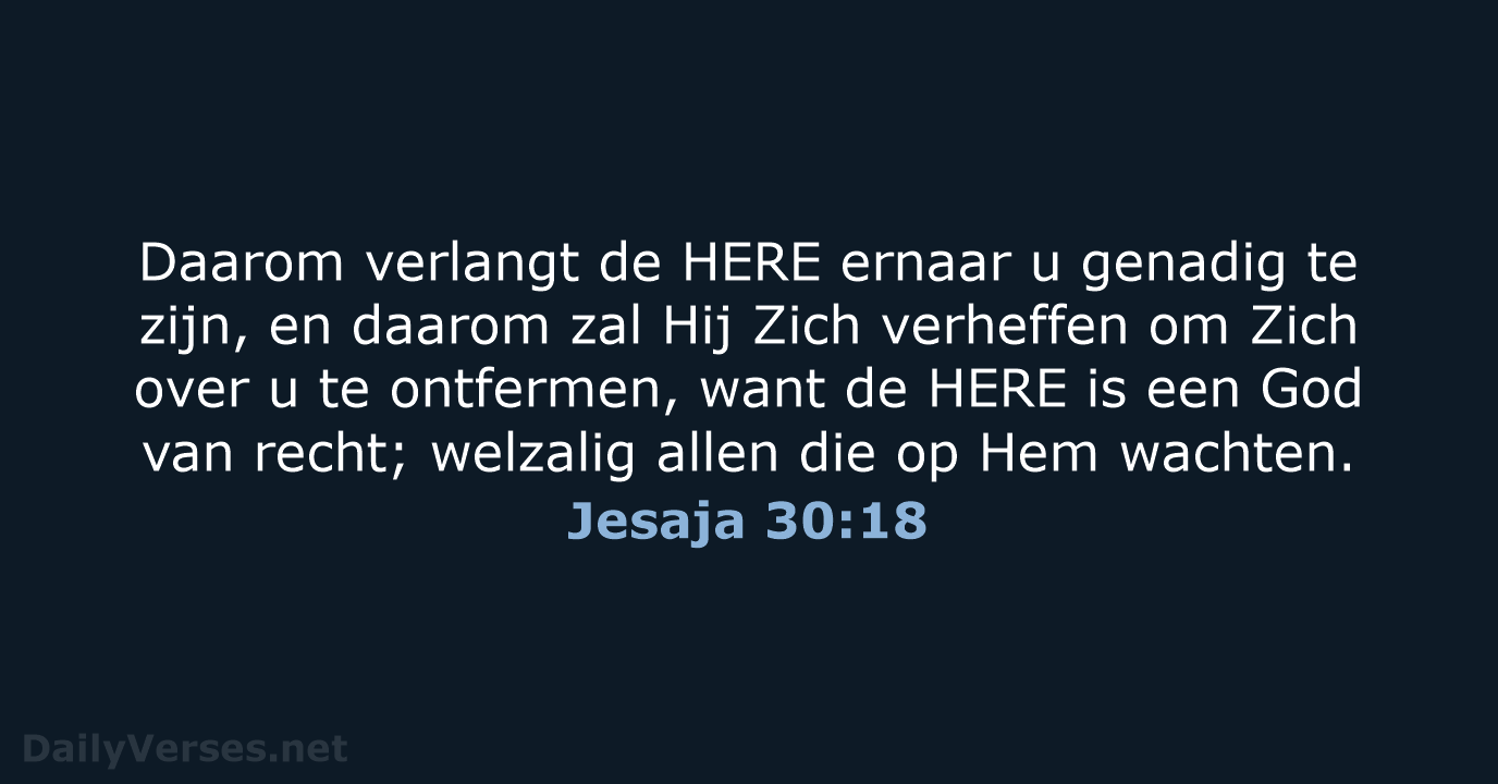 Jesaja 30:18 - NBG