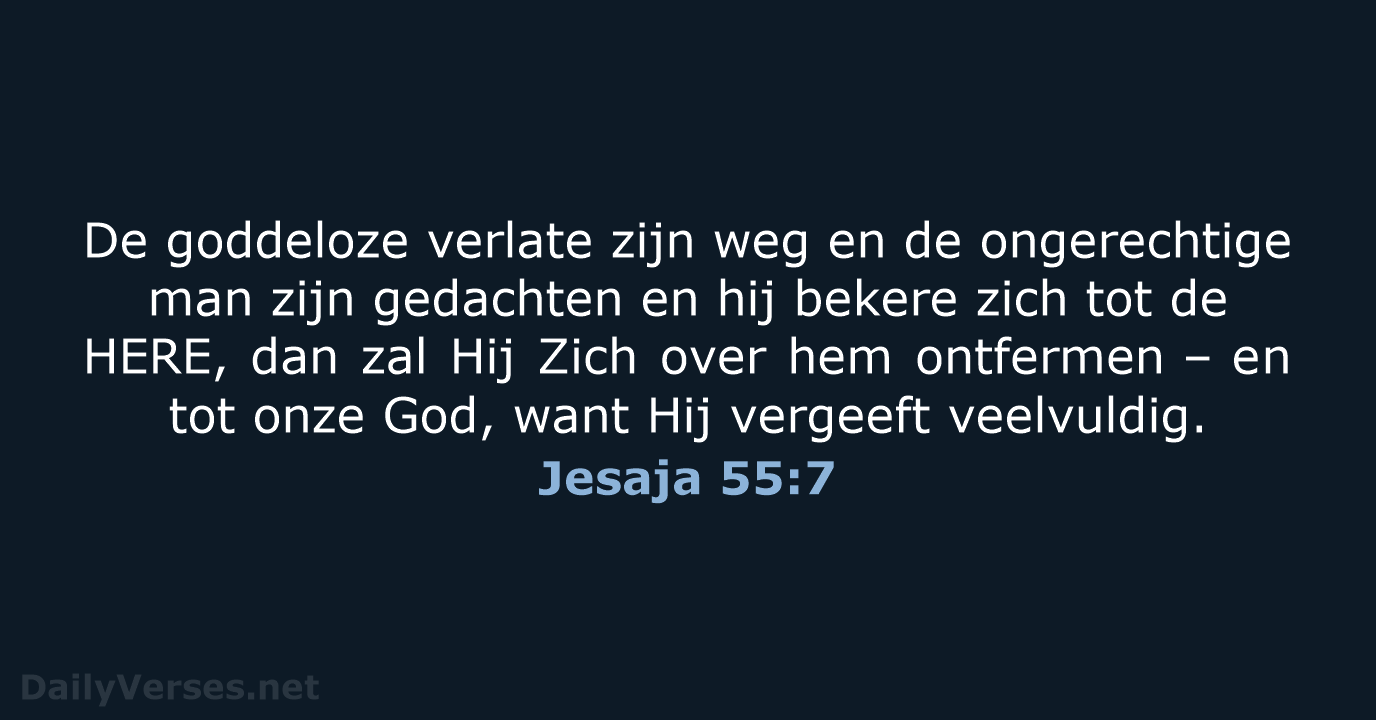 Jesaja 55:7 - NBG
