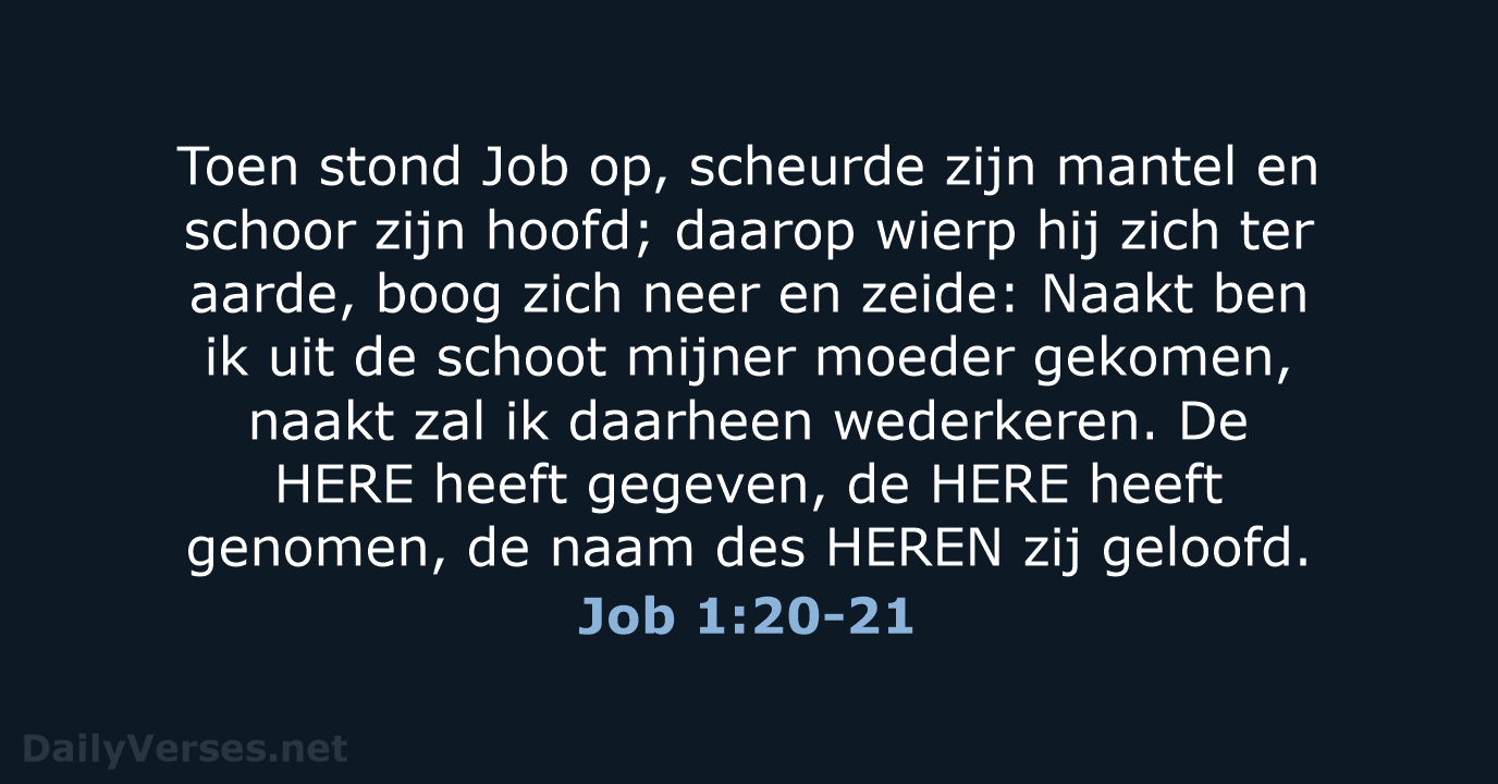 Job 1:20-21 - NBG