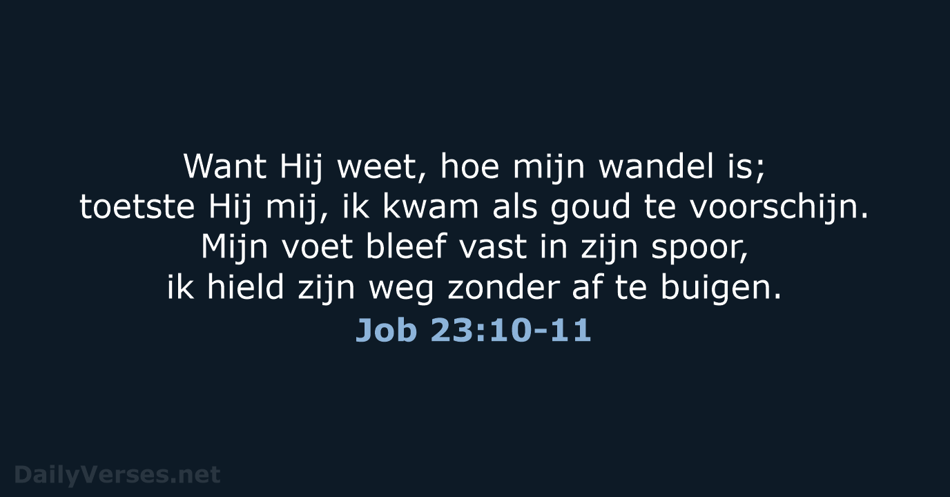 Job 23:10-11 - NBG