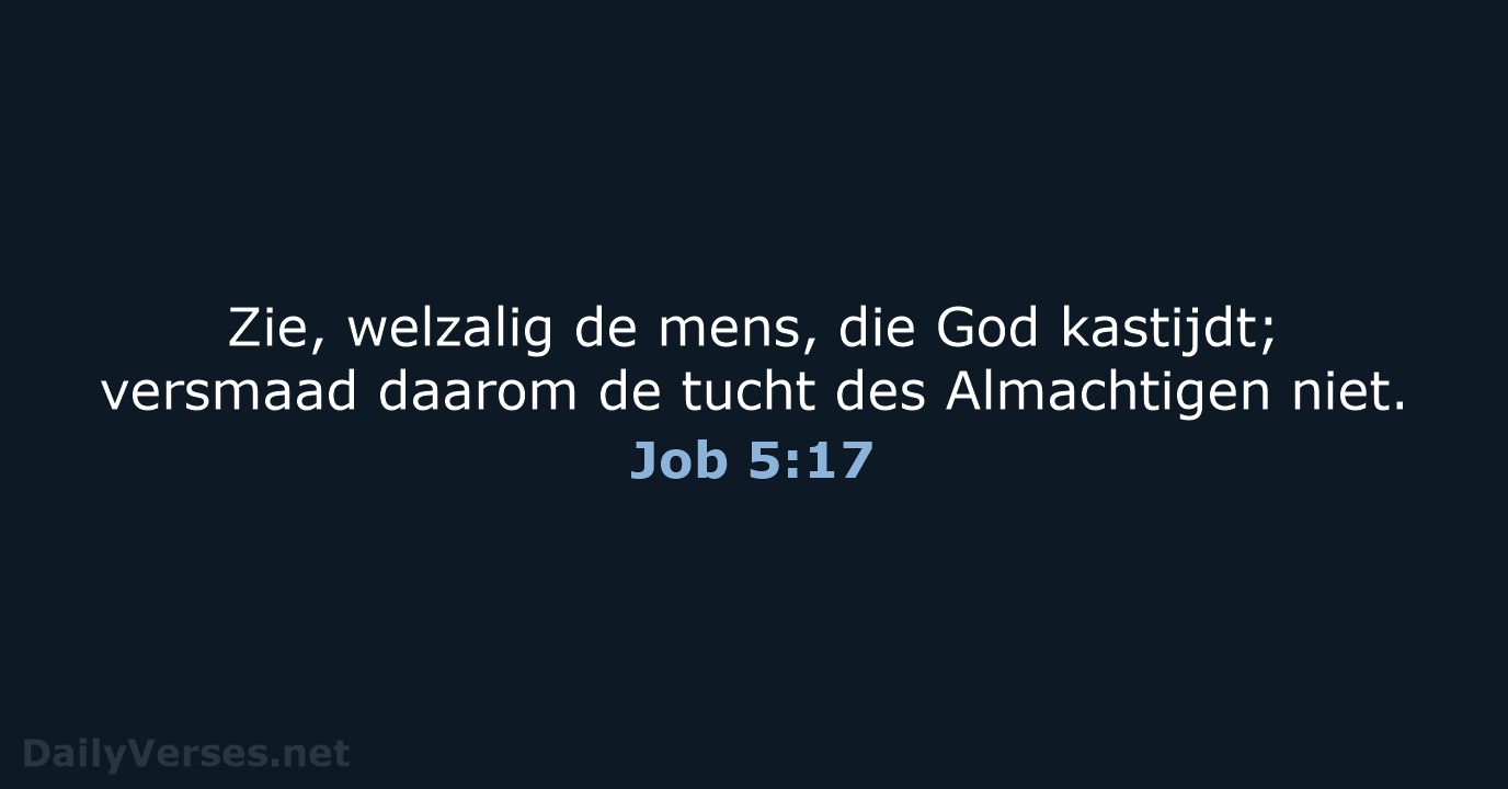 Job 5:17 - NBG