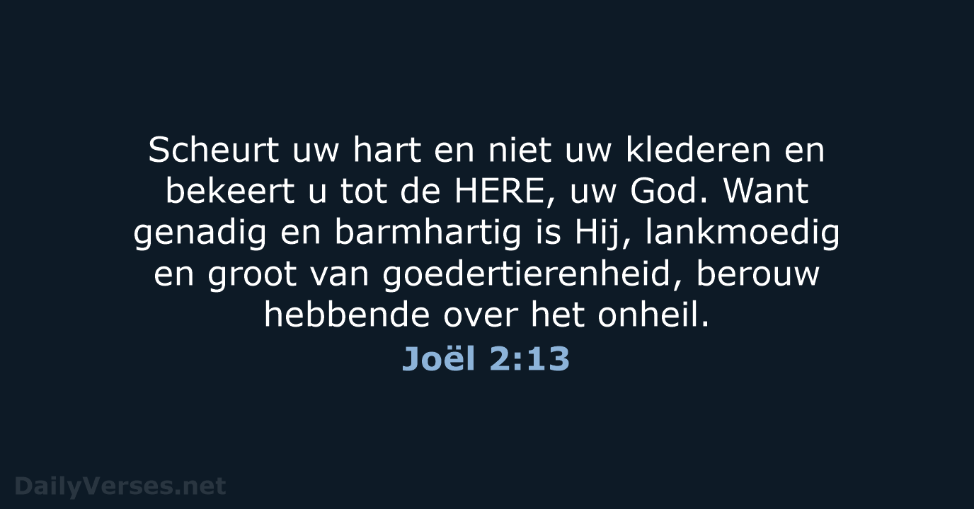 Joël 2:13 - NBG