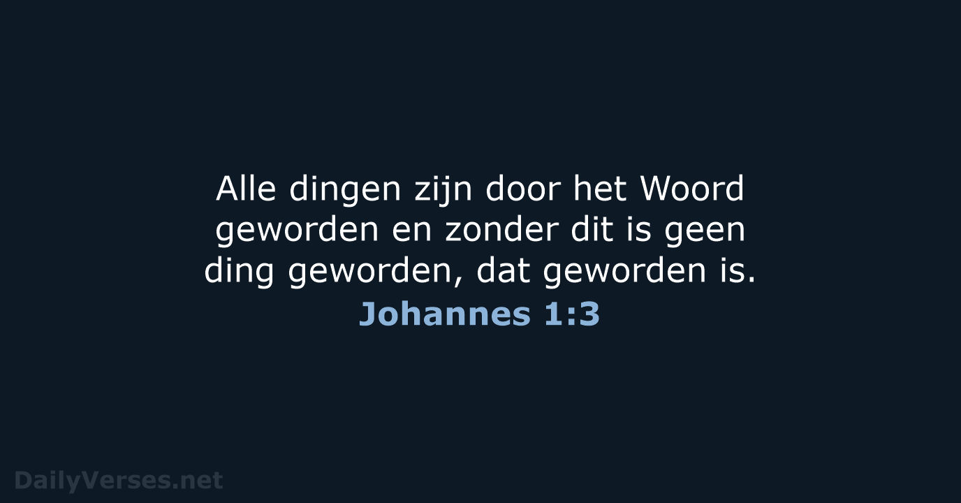Johannes 1:3 - NBG
