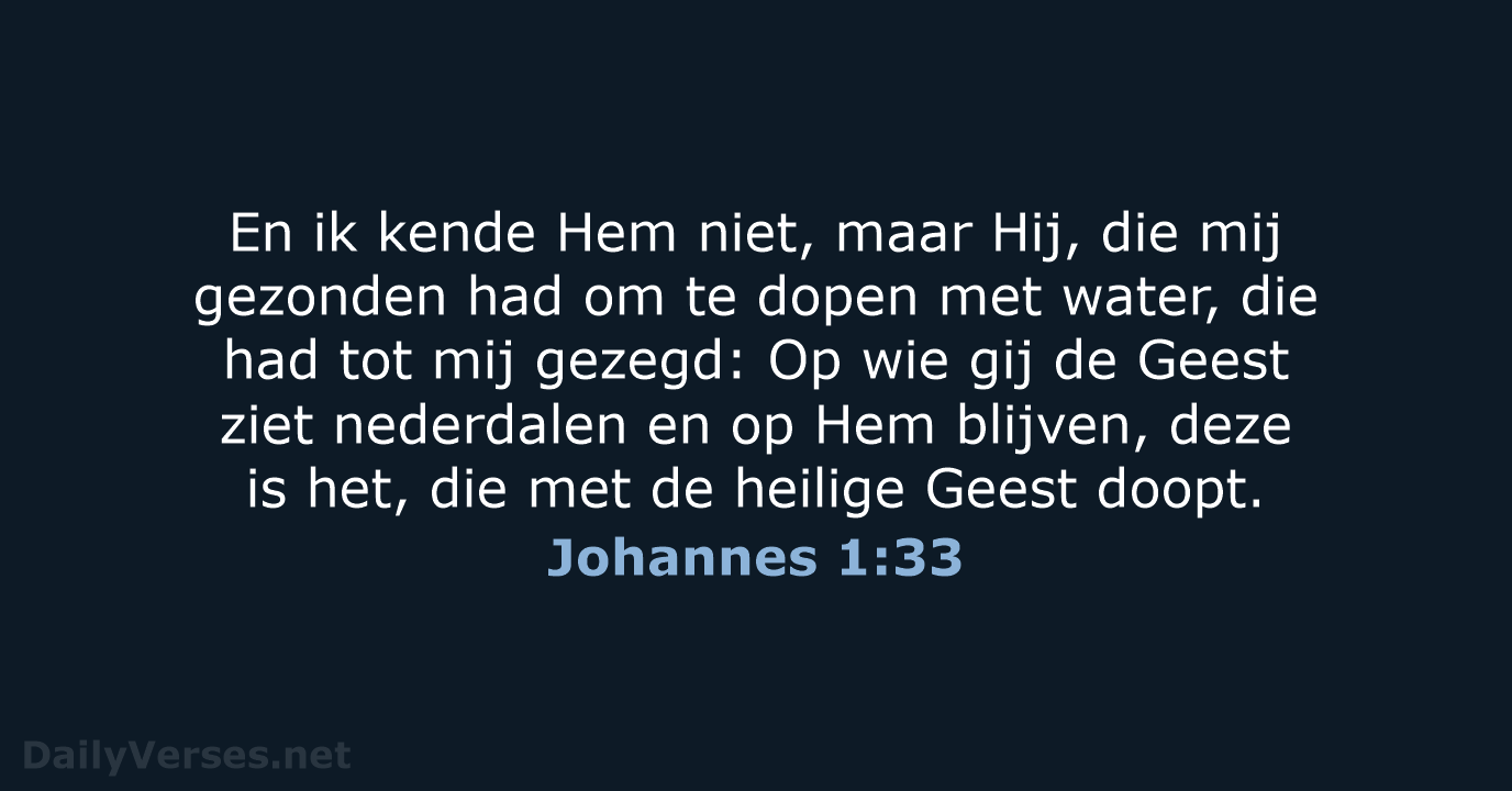 Johannes 1:33 - NBG