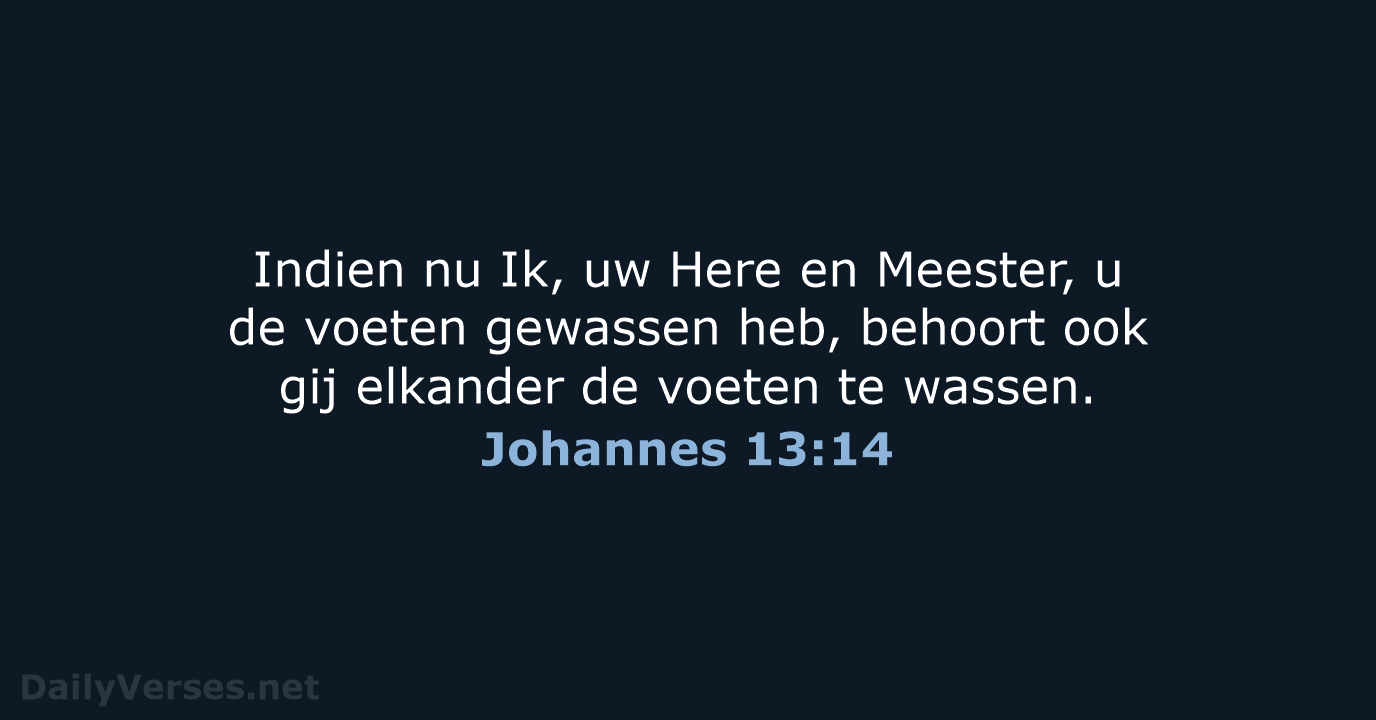 Johannes 13:14 - NBG