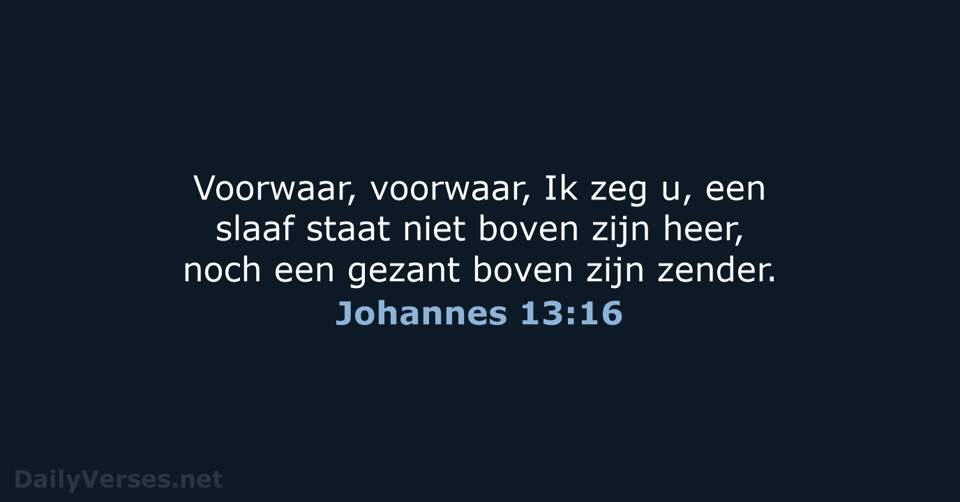 Johannes 13:16 - NBG