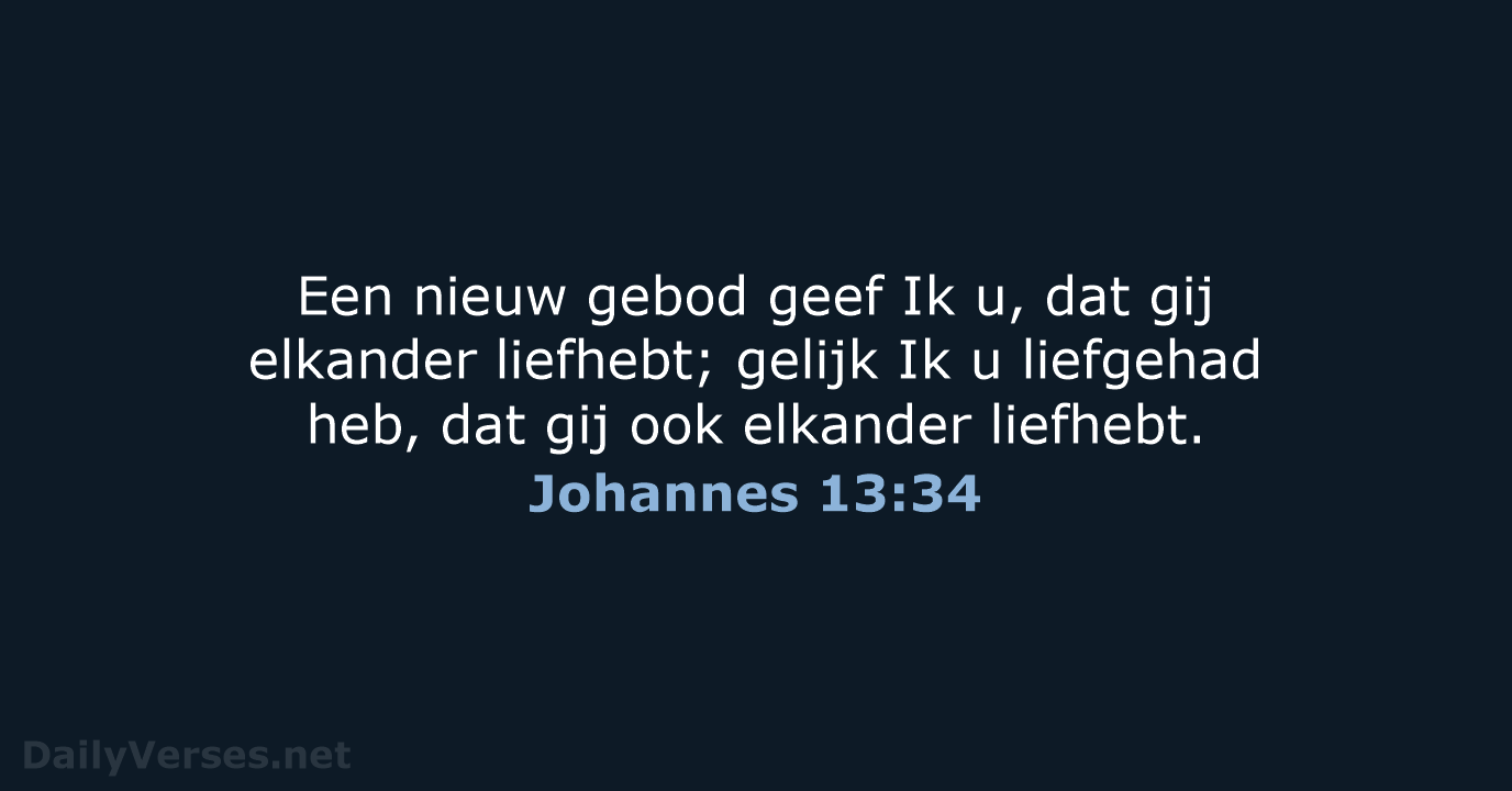 Johannes 13:34 - NBG