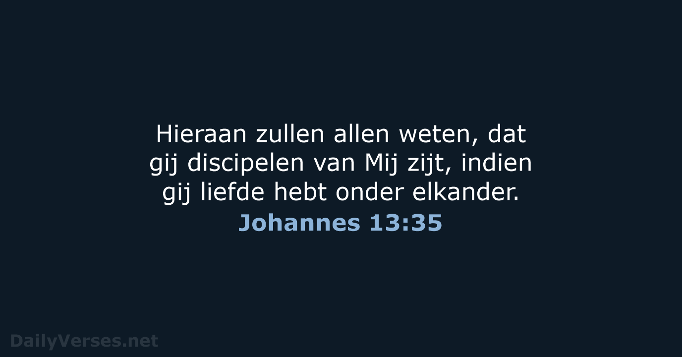 Johannes 13:35 - NBG