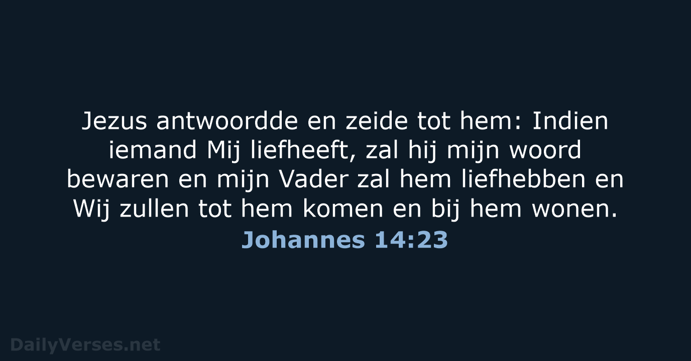 Johannes 14:23 - NBG