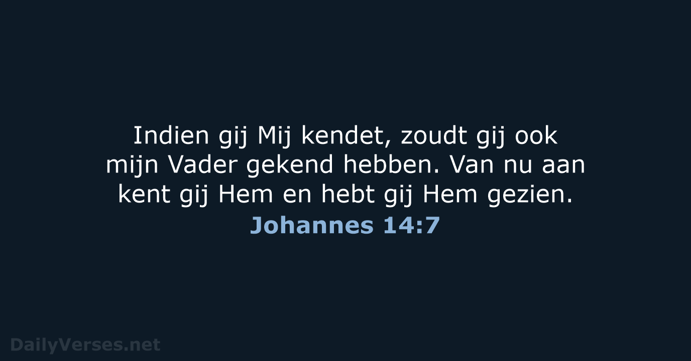 Johannes 14:7 - NBG