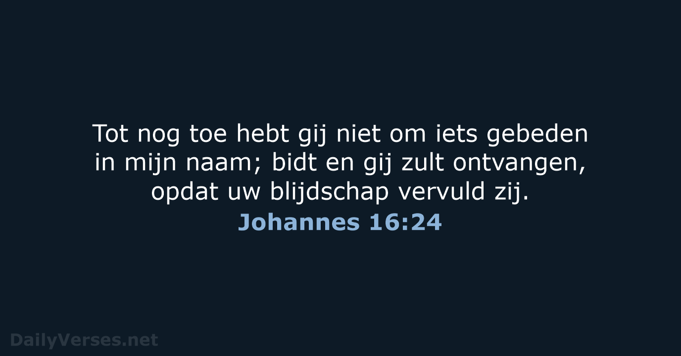 Johannes 16:24 - NBG